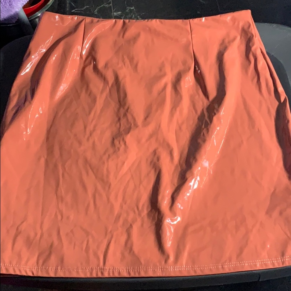 Latex FashionNova Mini Skirt